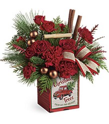 Teleflora's Merry Vintage Christmas Bouquet from Victor Mathis Florist in Louisville, KY